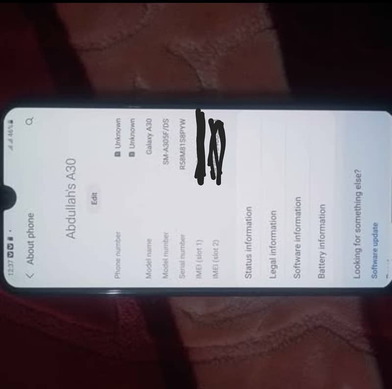 Samsung Mobile A30 0