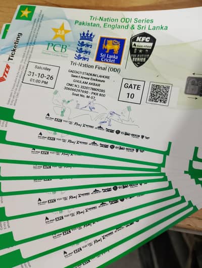 Pakistan vs England 2026 October 8 tickets available