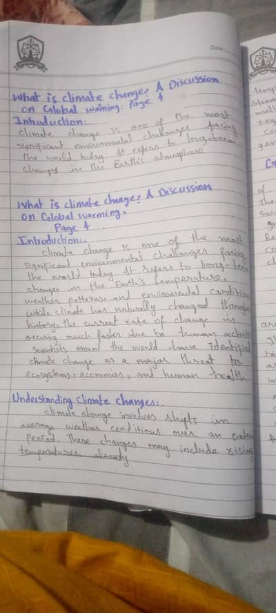 Handwritten Assignments