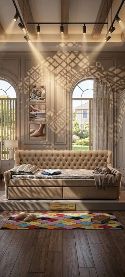 sofa and bed