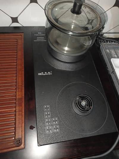 automatic smart induction tea table/tray set