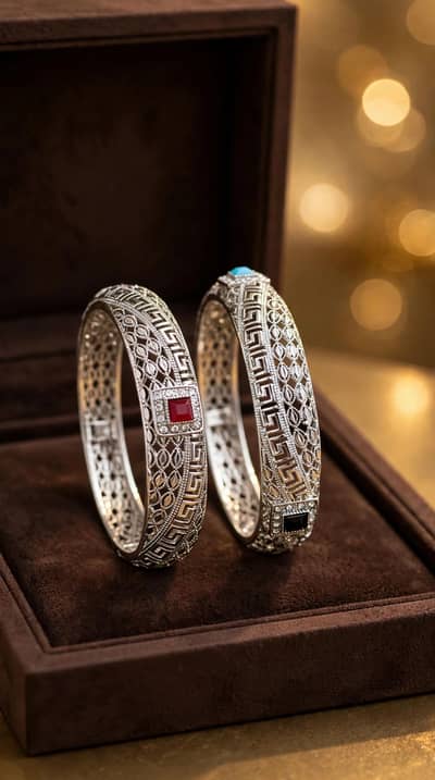 Silver bangles