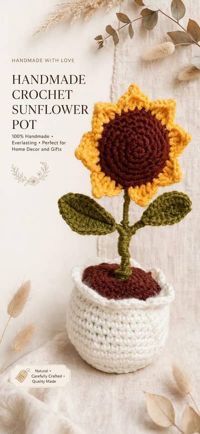 Crochet mini Bouqet_Handmade
