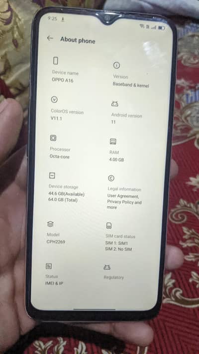 OPPO A16 4/64 only phone