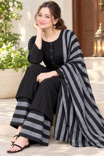 Winter 3 Pcs Khaddar Collection - Unstitched - Rs. 2899 Free Delivery