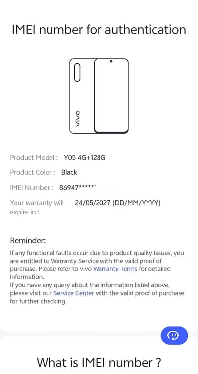 Vivo Y05