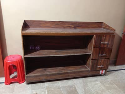 wood counter
