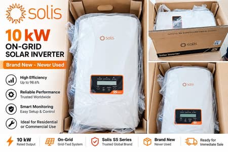 Solis 10kW On-Grid Solar Inverter – High Performance & Reliable