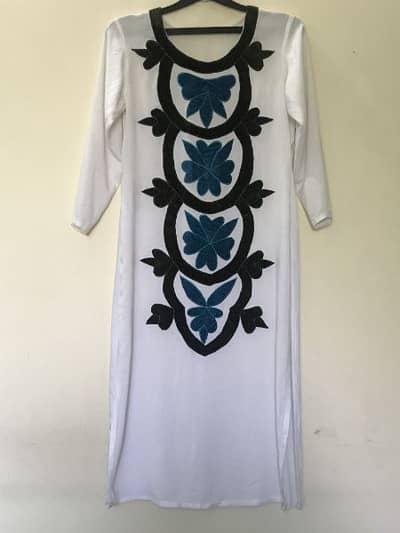 Lilan Shirt with Velvet Patch Work