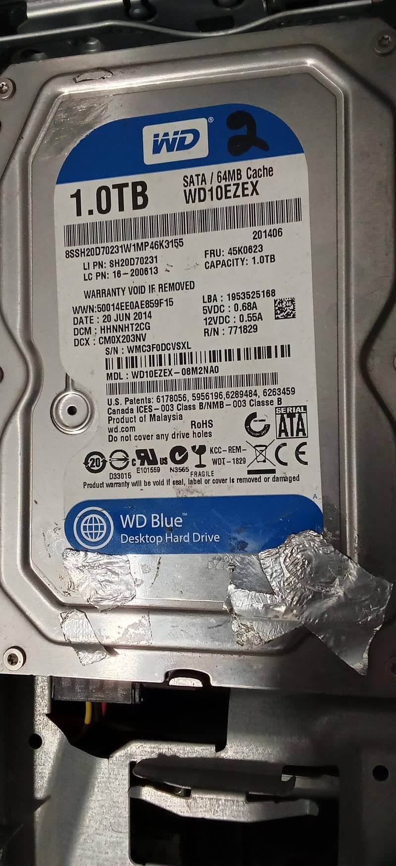 WD hard disk 1TB 2