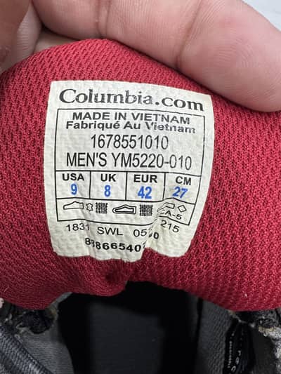 Columbia Men's Redmond Waterproof Mid-Cut Hiking Boots 42/8