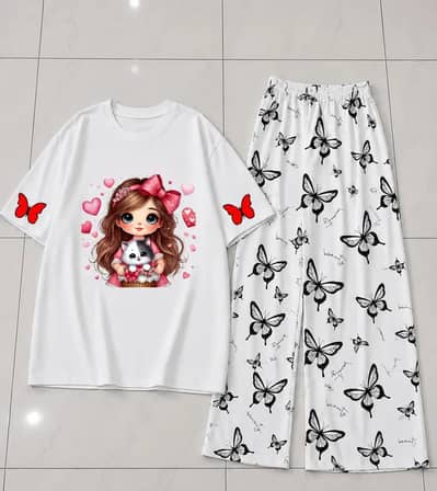 Girls Butterfly Dress 2pc Gujrat
