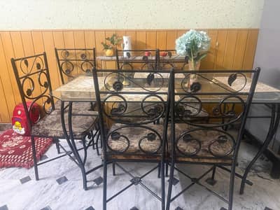 iron dining table