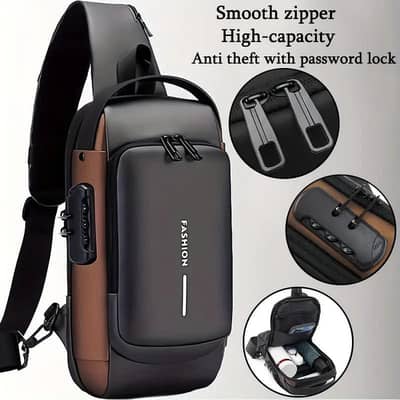 anti theft sling beg with password lock Premium Ang Bag with Paspsword