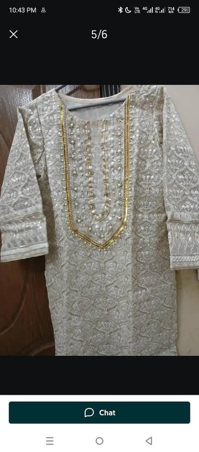 nikah wear dress white