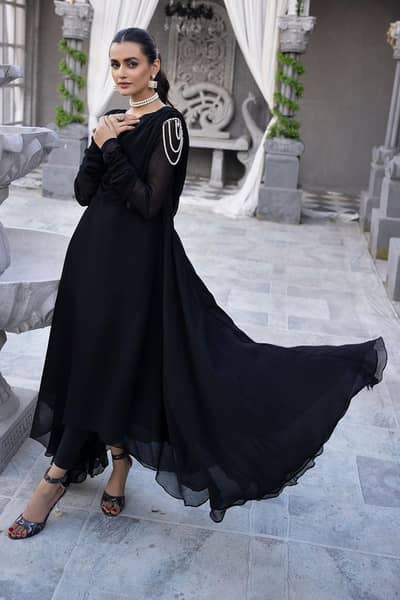 Original Black Chiffon Maxi