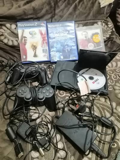 playstation 2 slim (ps2 slim) gaming setup