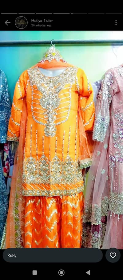 mhndi bridal dress