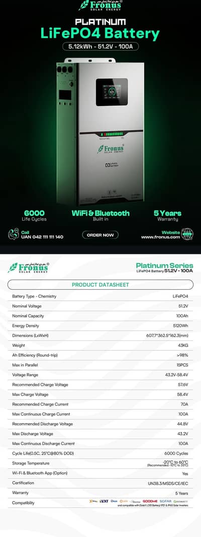 5Kwh Fronus battery for sale