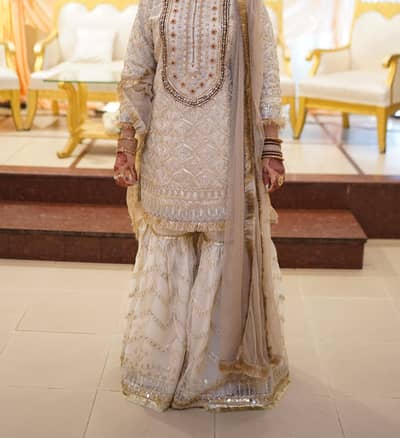 nikkah gharara for sale condition 10/10