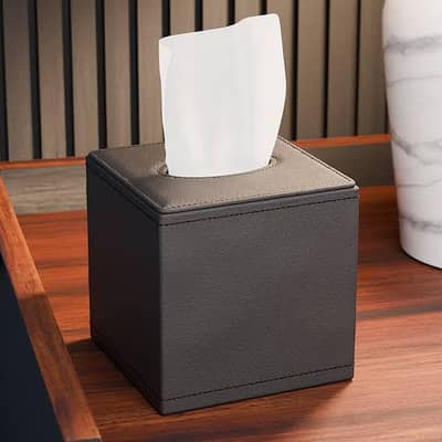 tissue box cube Pu leather customize Decor