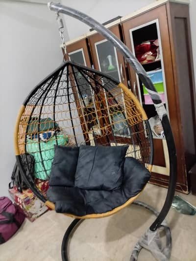 Hanging Egg Chair Swing Jhoola with Stand