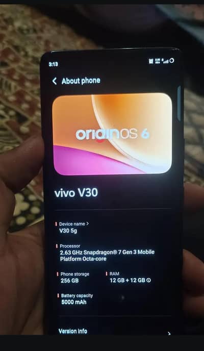 Vivo V30 12+12gb 256gb full box