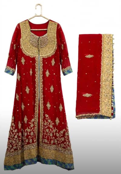 bridal dress 2pc heavy dabka work