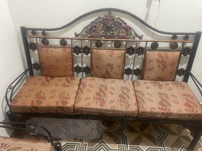 Sofa Set 5 seater 3+1+1 iron sofa set