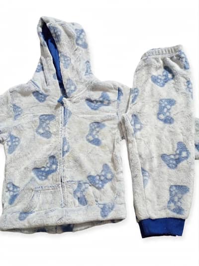 Baby Winter Fleece Suit Shirt Pajama - 1 to 2 Year - Rs 500