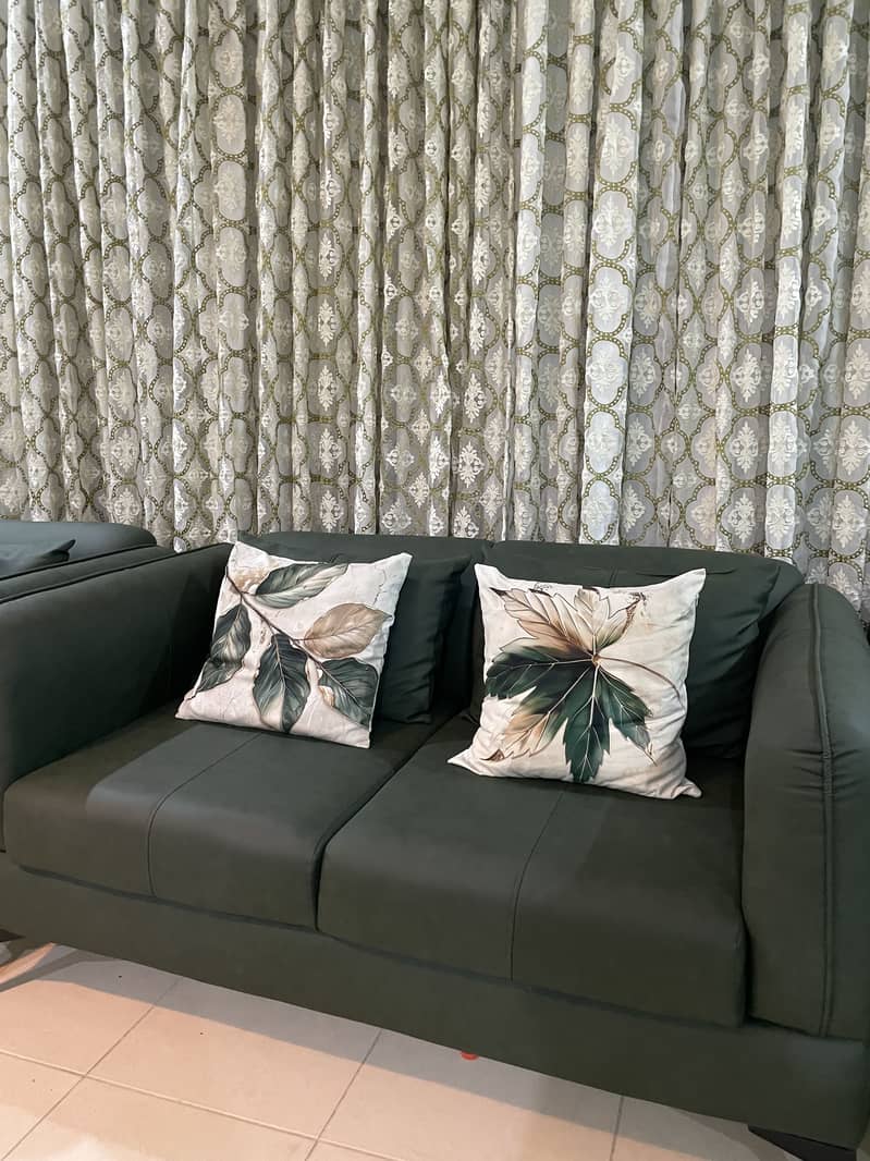 Leather sofa set 0