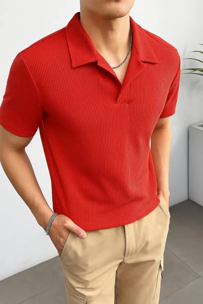 Knitted Polo T-shirt