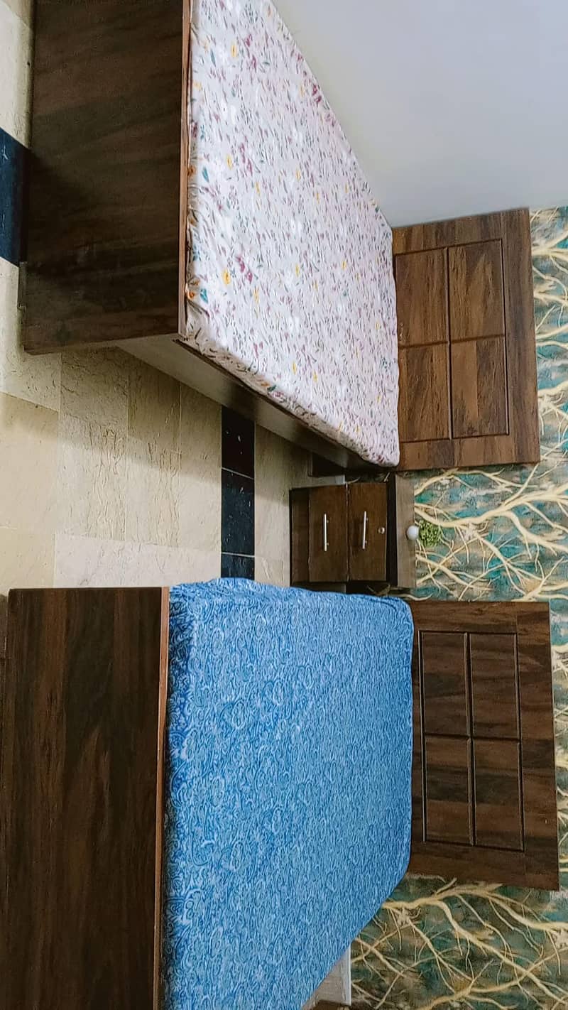 bed+mattress+side table 1