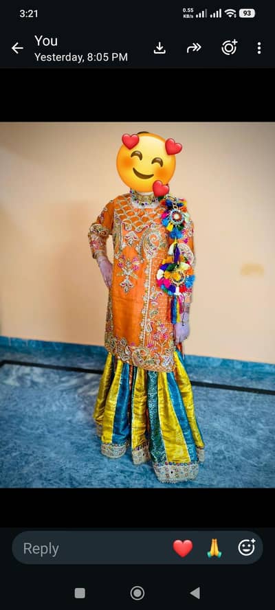 Bridal mahndi dress