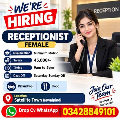 Job Receptionist (female)