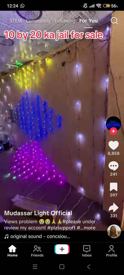 light 10 by 20 ka jall waerless