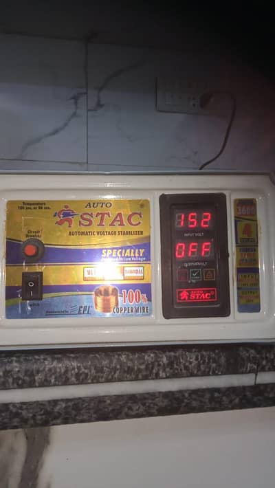 AUTO STAC Stabilizer Model3600for Fridge 100%working