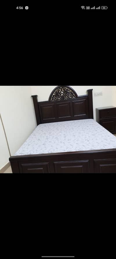 Double Bed with Dressing Table - Good condition