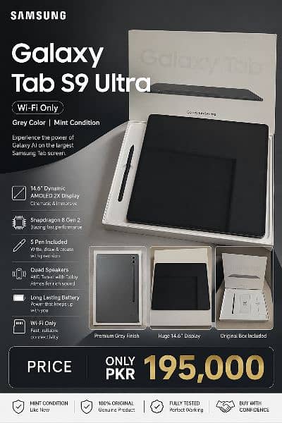 Samsung S9 Ultra Tab Used
