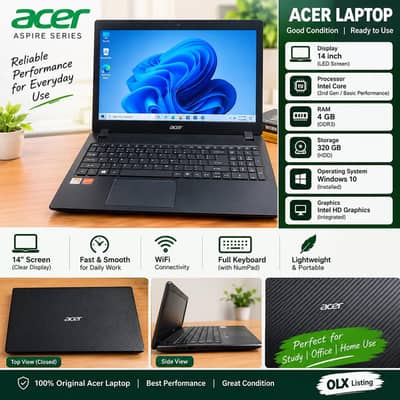 Acer Laptop – Good Condition – Ready to Use