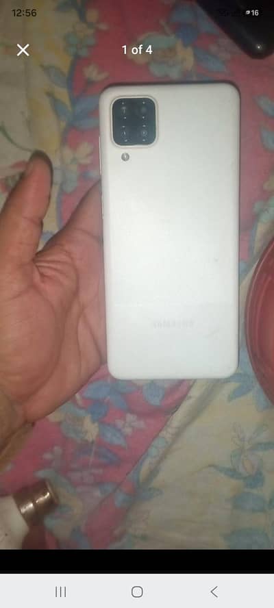 Samsung Mobile A12 pta approved 4/64 box and charger