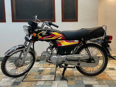 Honda | CD 70 | 2026 Black | 1st Owner