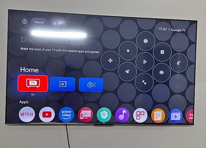 TCL 58" UHD 4K Smart Google TV HDR Dolby Audio