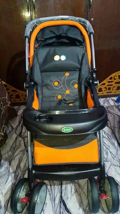 imported large size pram stroller slightly used