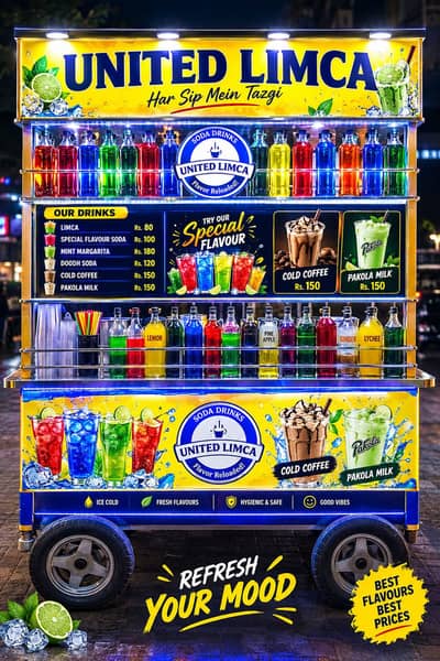 Premium Food Cart , coffee Juice Bar for Rental