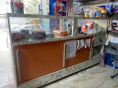 shop shelves & counters