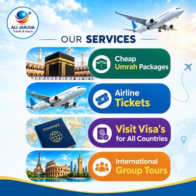 Umrah Packages | Visit Visas | International Tickets | Group Tours