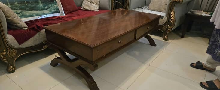 FULL HEAVY DUTY SHEEAHAM WOOD USED  BOUGHT FROM GEO FURNITURES  1 YEAR