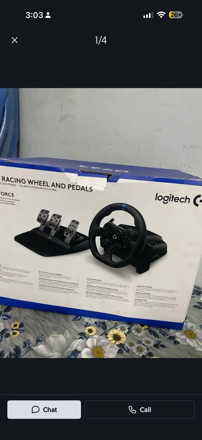 Logitech g923 steering wheel 0