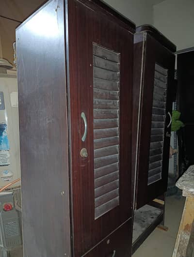 Wooden Cupboard 3 pcs with drawers.